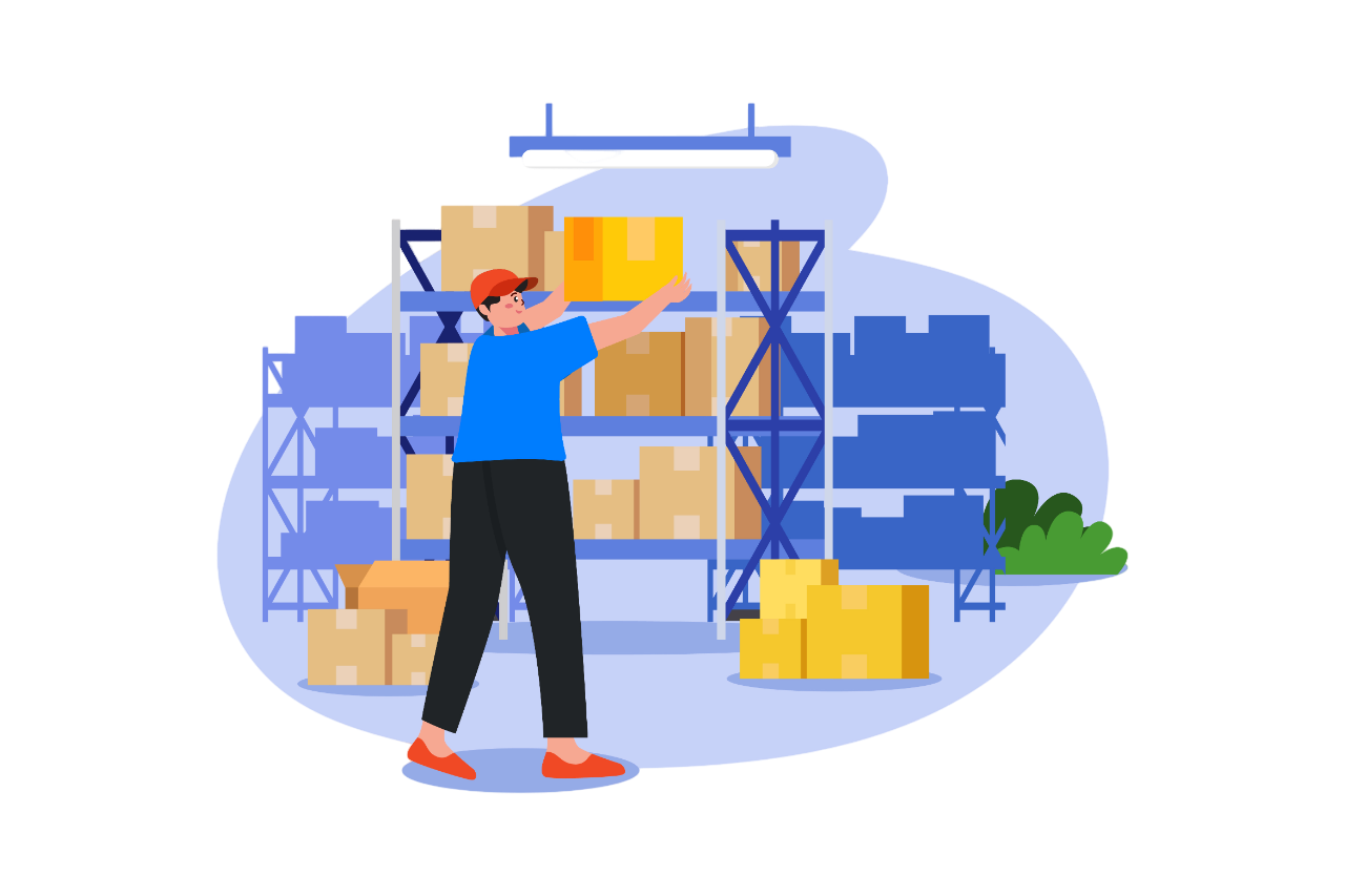 Warehouse inbound and outbound process
