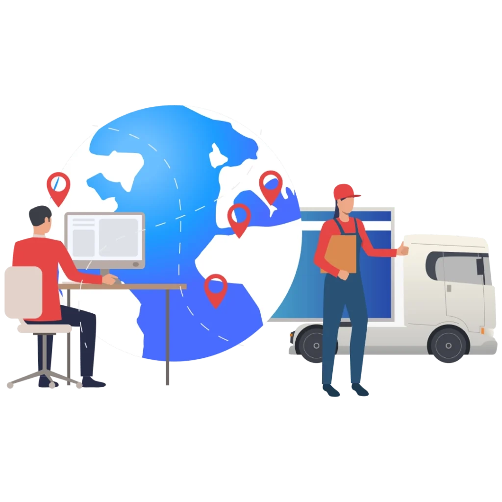 Courier aggregator connecting multiple courier companies and global delivery routes